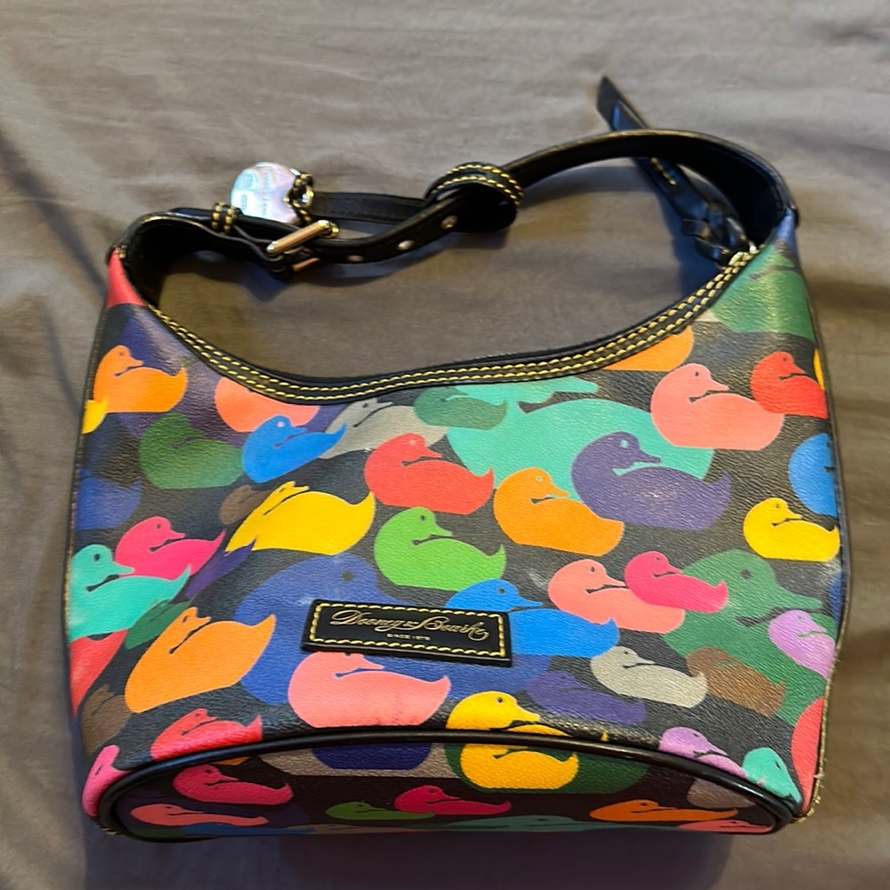 Dooney And Bourke Multi Color Rainbow Canvas
Duck Bag